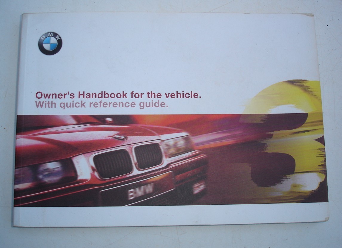 BMW 3 SERIES E36 OWNERS HANDBOOK - GOOD CONDITION
