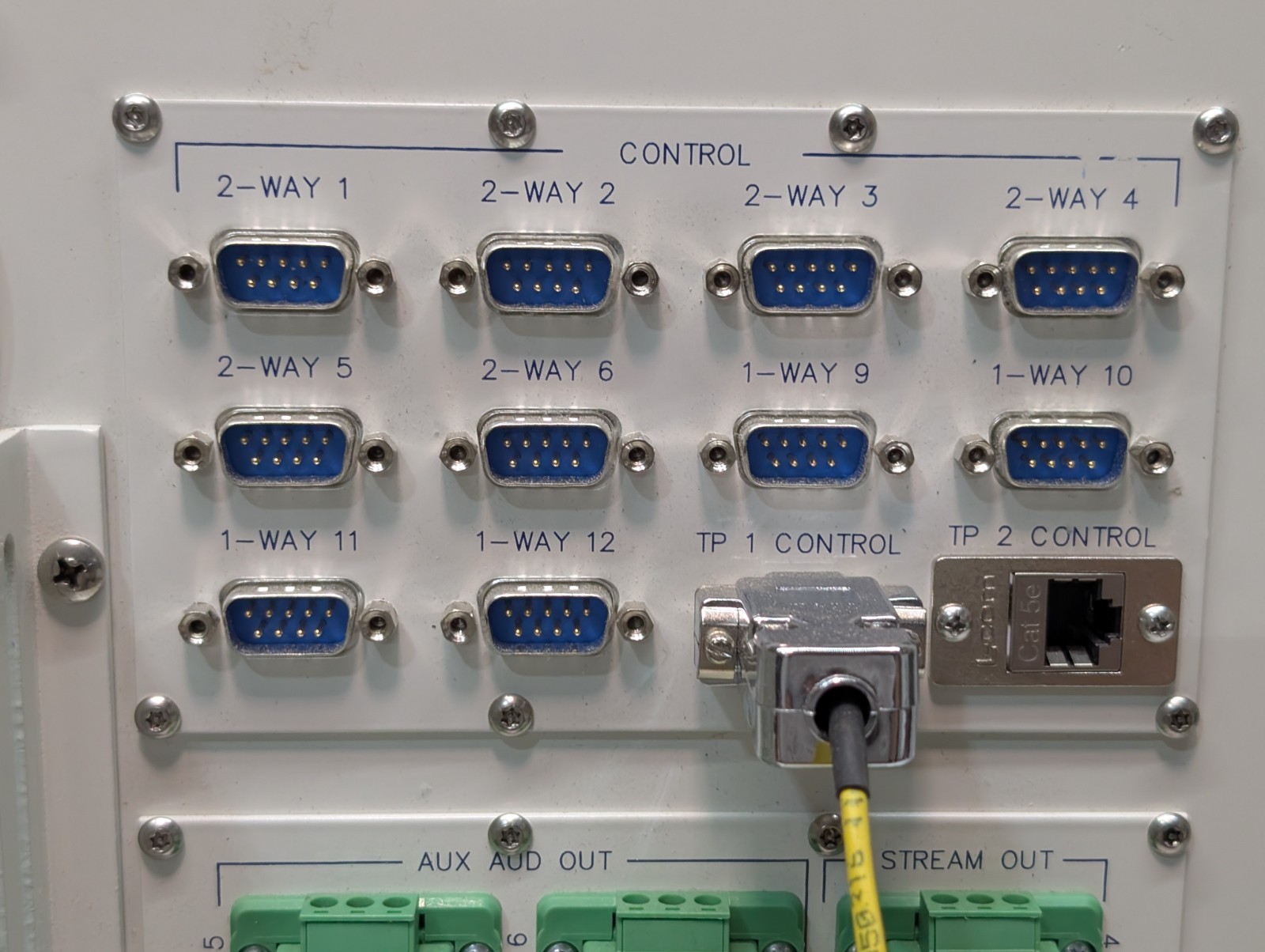 Custom Patch Panel Routing Junction from a Karl Storz OR1 Medical Operating Room