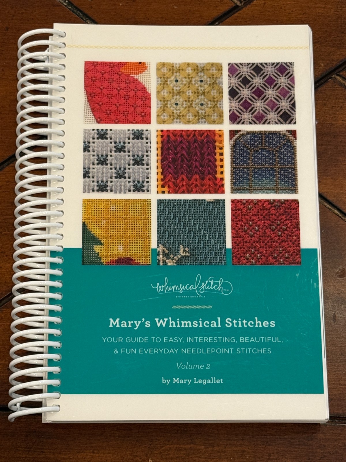 Mary's Whimsical Stitches Volume 2 by Mary Legallet needlepoint stitch book