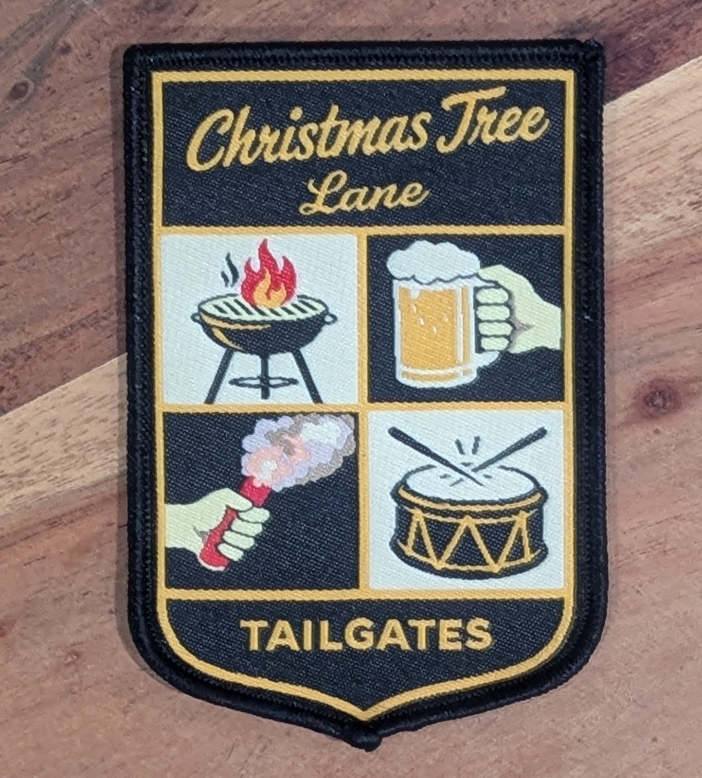 LAFC PATCH TAILGATE CULTURE BBQ BEER  DRUM FLARE VEST JACKET  SHIRT SCARF HAT