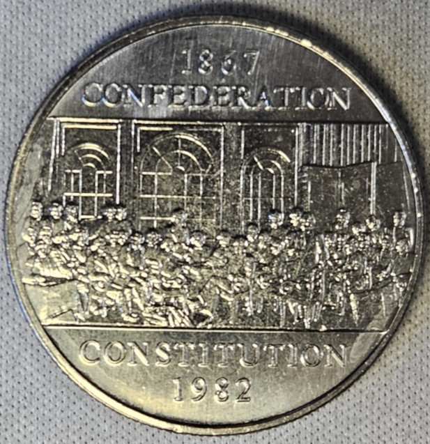 Canada 1 dollar 1982 - 1867 CONFEDERATION CONSTITUTION Mint State #AB190