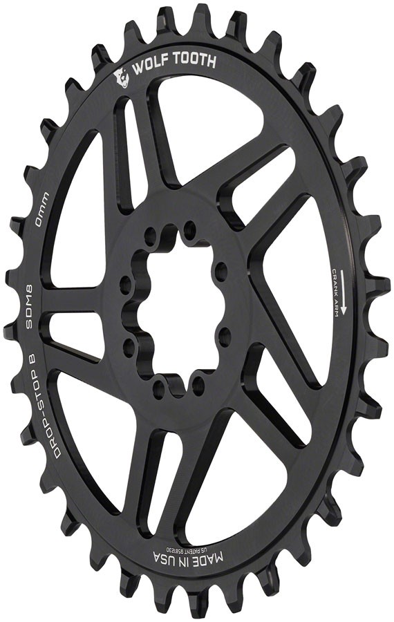 Wolf Tooth Direct Mount Chainring - 34t, SRAM Direct Mount, Drop-Stop B, For