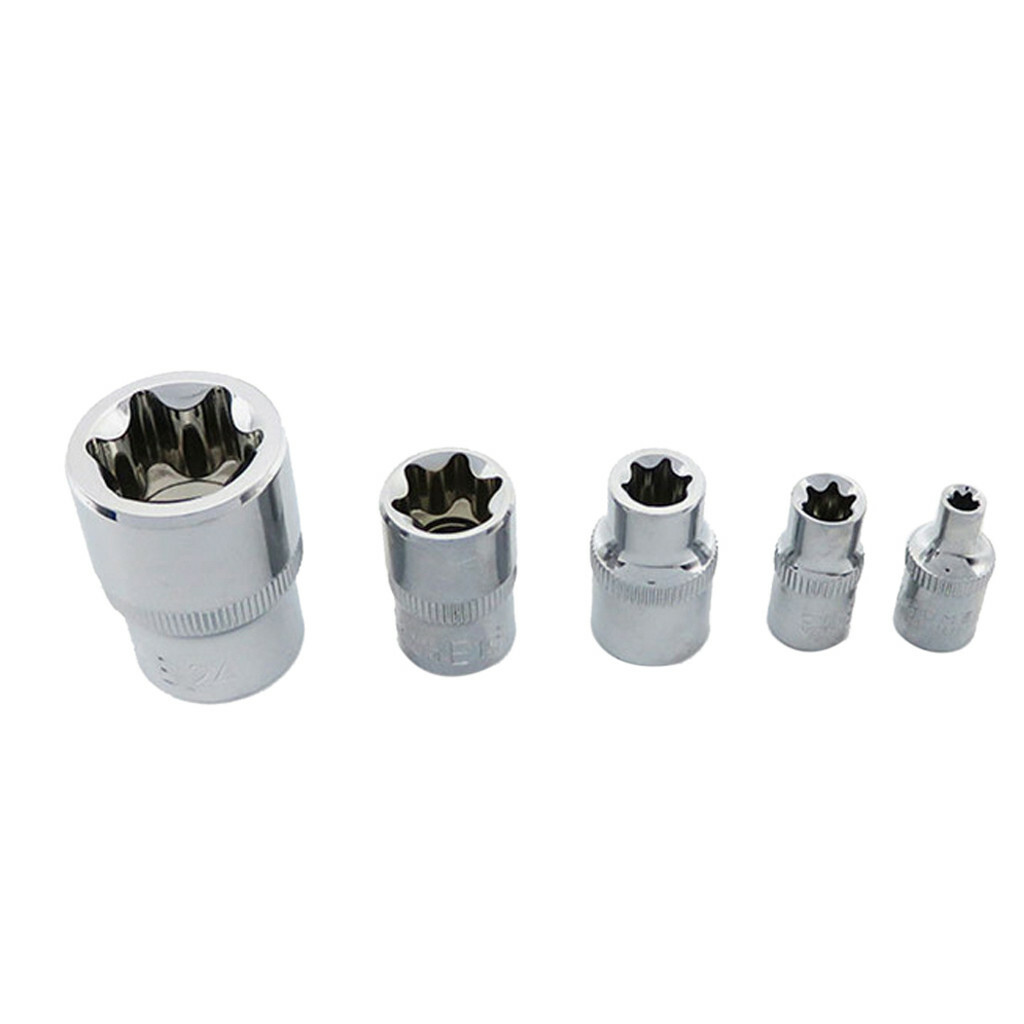 60Pcs Master Torx Bit Socket External Torx Socket Set | S2 and Cr-V Steel