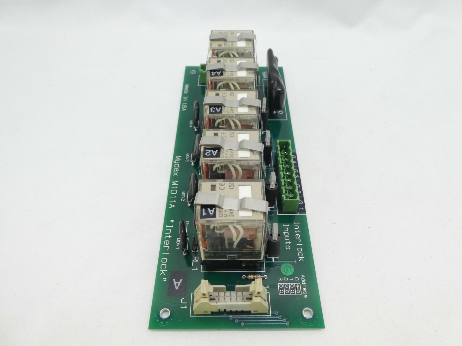 Mydax M1011A Interlock Input Board PCB "Interlock" Lot of 2 Working Surplus