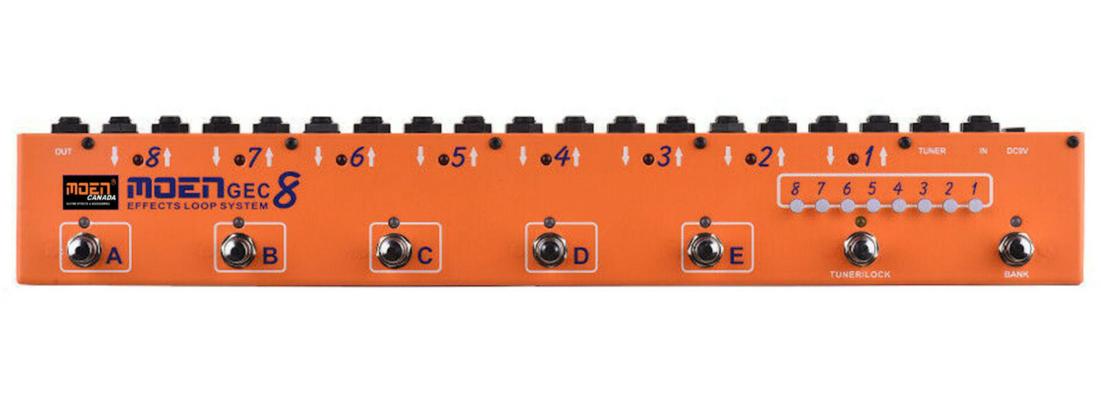 MOEN GEC8 OR Guitar Effect Pedal Commander Effect Loop System 8 Loops 10 Presets