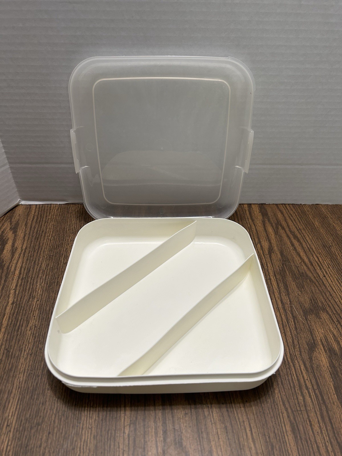 Eagle Craftstor Craftstorables Square Box Tray Storage Organizer Divided w/ Lid