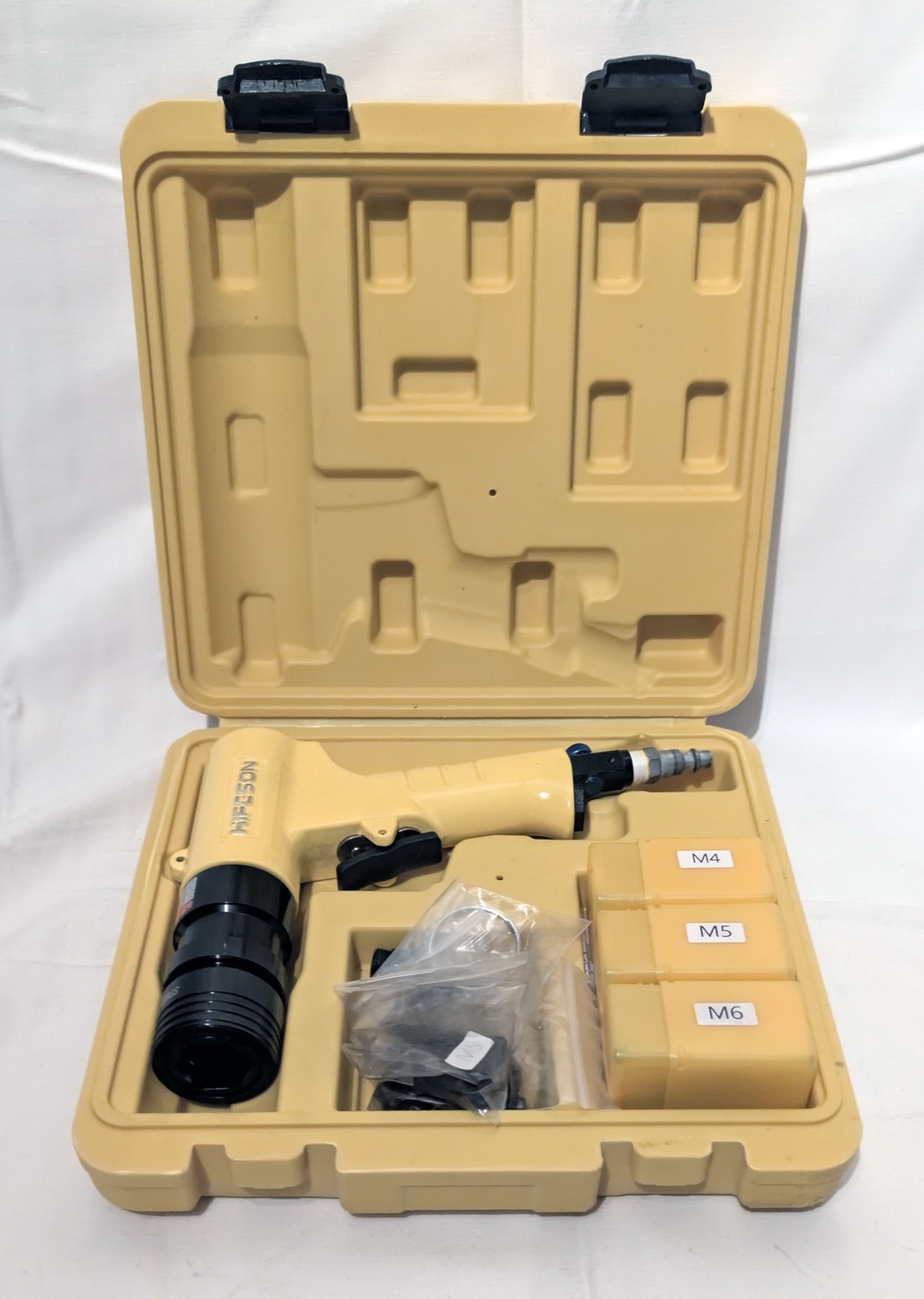 HIFESON Pneumatic Rivet Nut Gun - M4, M5, M6 Heads, Self-Locking