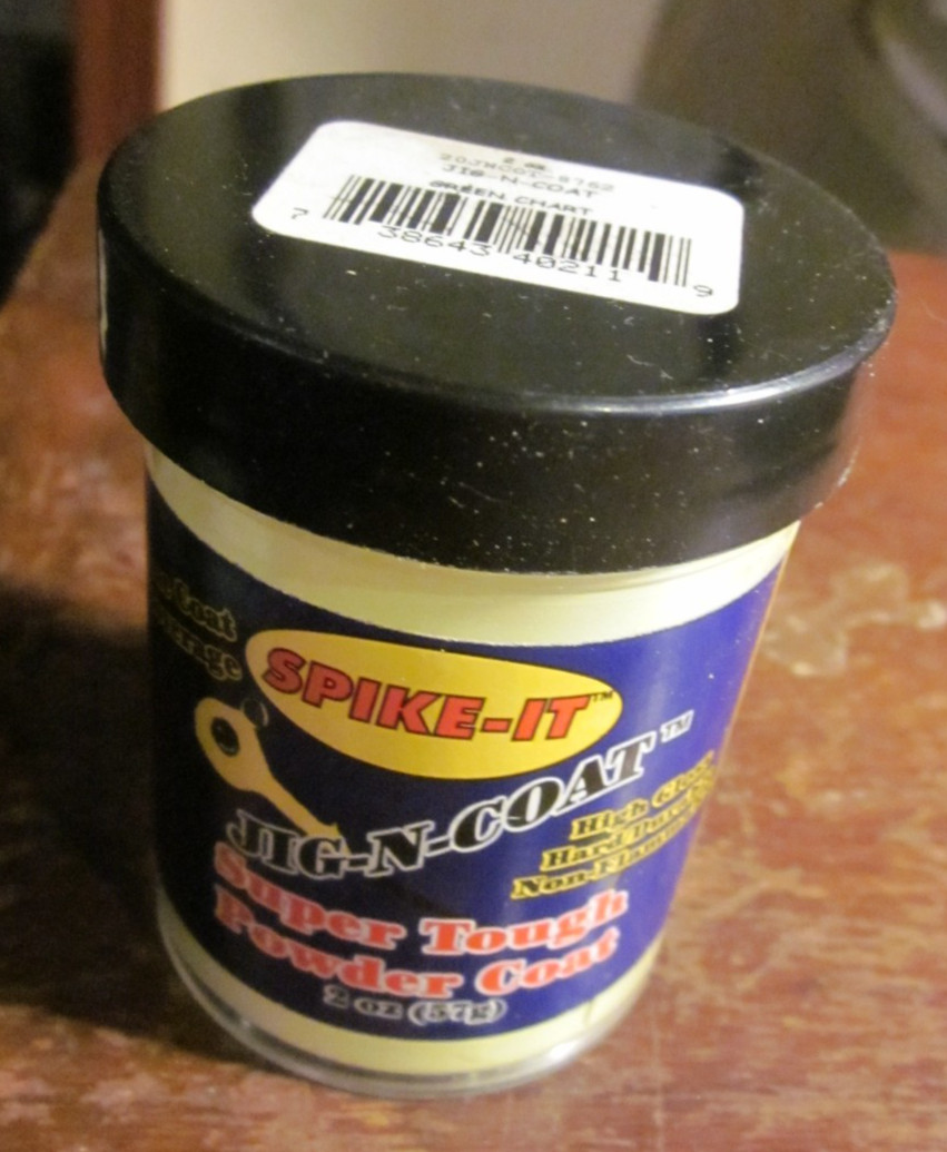 Spike-It Jig-N-Coat Jig Powder 2 oz Green Chart color