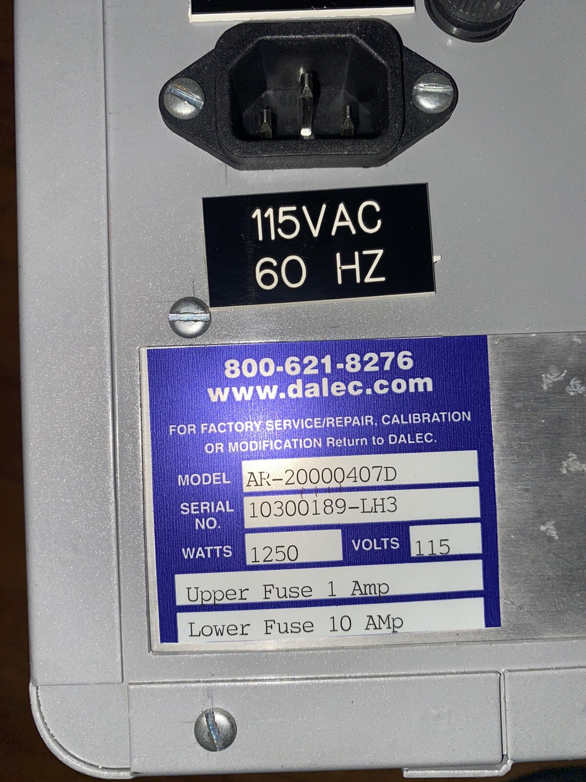 Dalec AR-20000407D, Dalec Temperature Controller, Dalec Lab Controller, Dalec