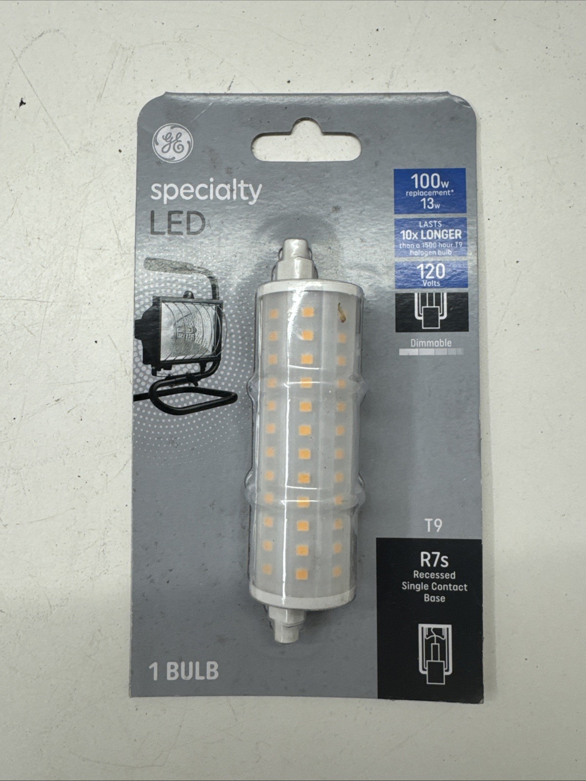 Brand new GE 93129010 T9 work LED Bulb  R7S base Warm White 100 Watt