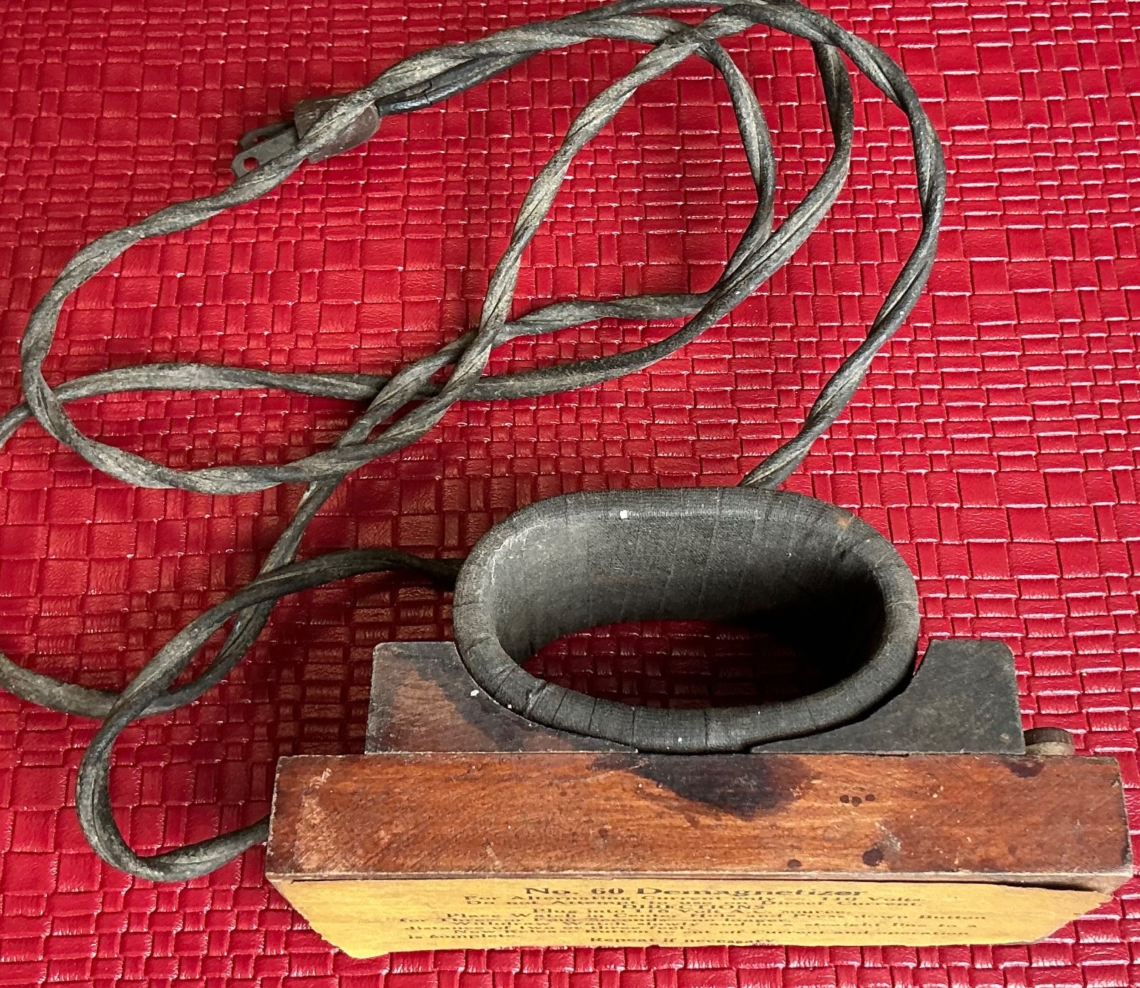 Watch No 60 Demagnetizer  Antique Lab Equipment / Steampunk Rare Vintage