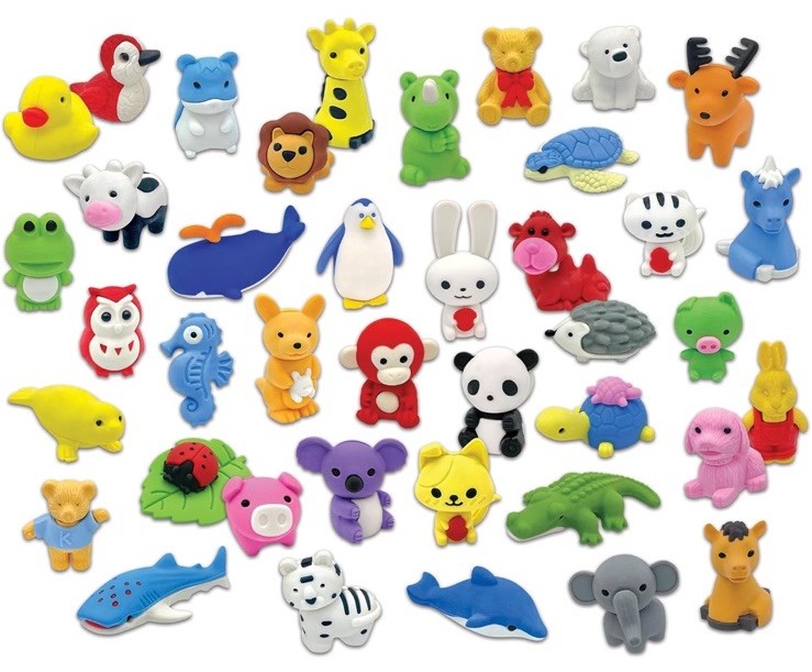 Teacher Created Resources Desk Pets - Animal Friends (40 Pack), Erasers, NEW