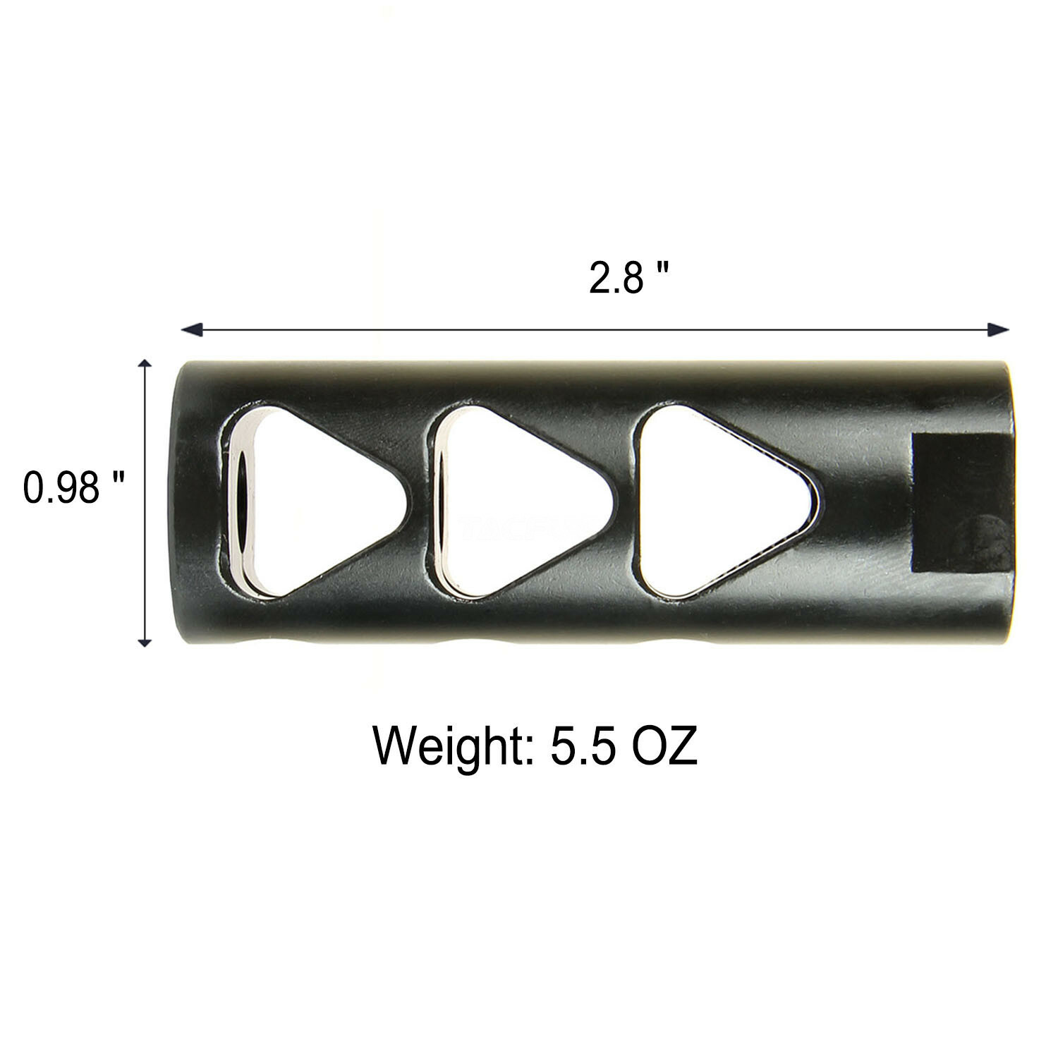 Steel 1/2x28 Thread Muzzle Brake for .223