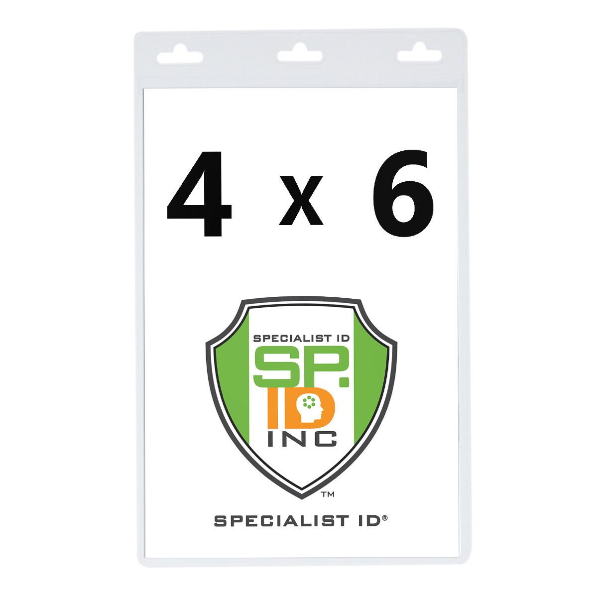 10 Pack 4X6 Extra Large Badge & Ticket Holders for Special Events- 4 X 6 Sleeves