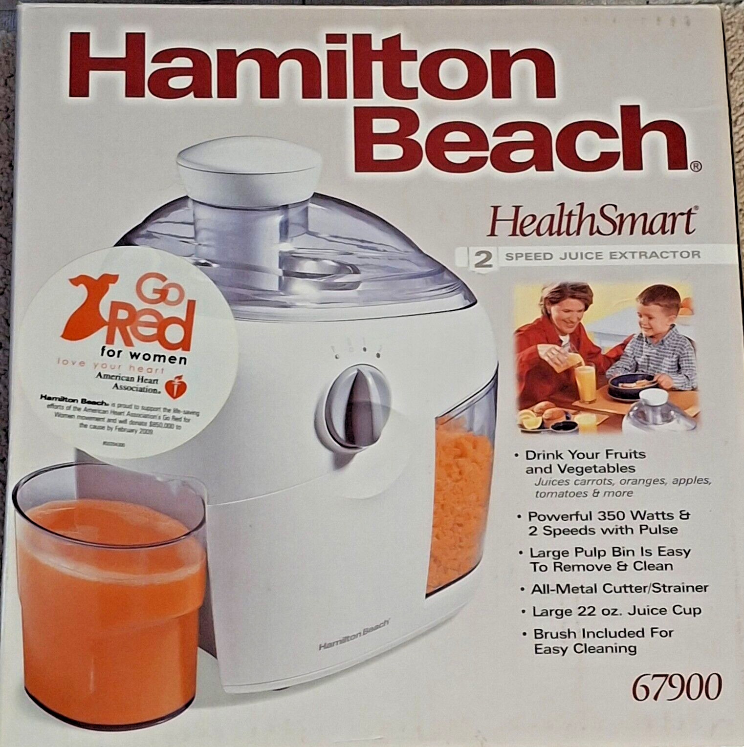 HealthSmart Juicer/Extractor- Style 67900-Hamilton Beach-New