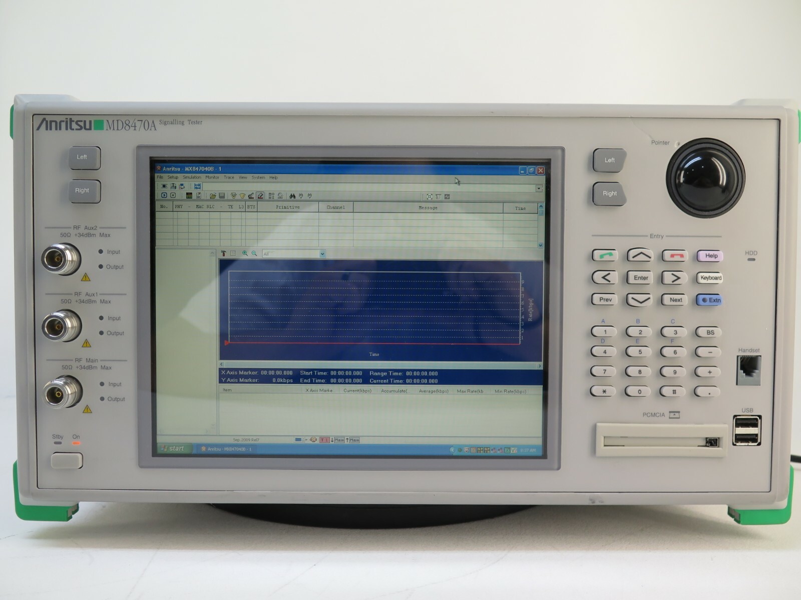 Anritsu MD8470A Signaling Tester With Option 01,02 / ES210 and Software See Pics
