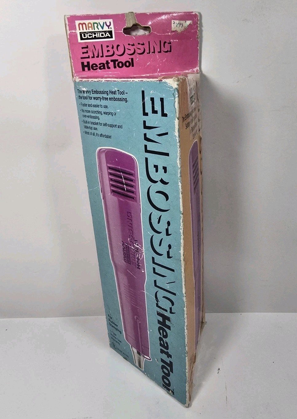 Marvy Uchida Purple Heat Embossing Tool & 1 Powder Crafting Heater In Box Tested