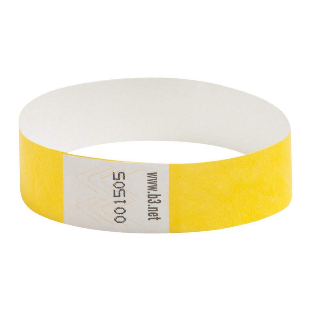 SICURIX BAU 85070 Security Wristband,Waterproof,PK100 54HR01