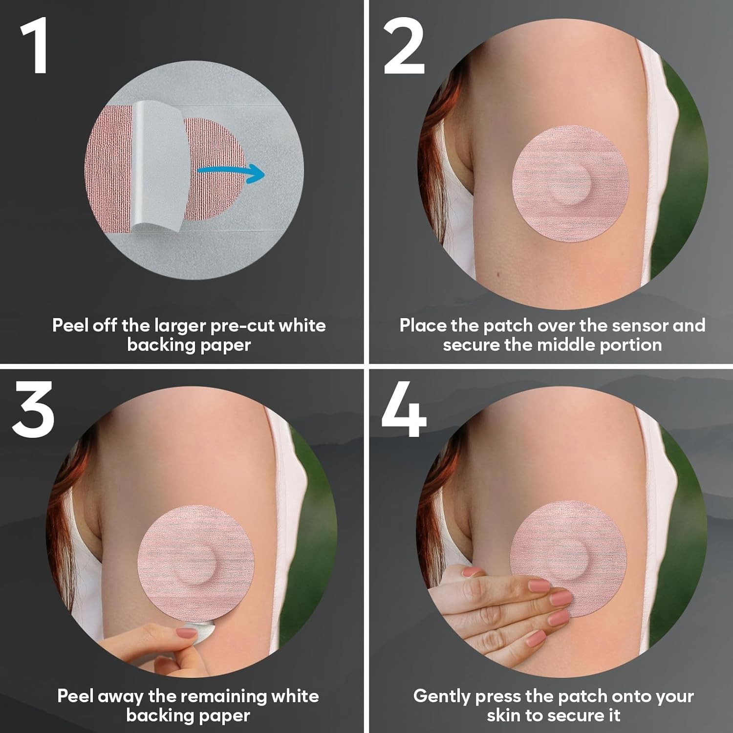 Freestyle Libre 2 Sensor Covers Waterproof – 45 Discreet Patches for CGM