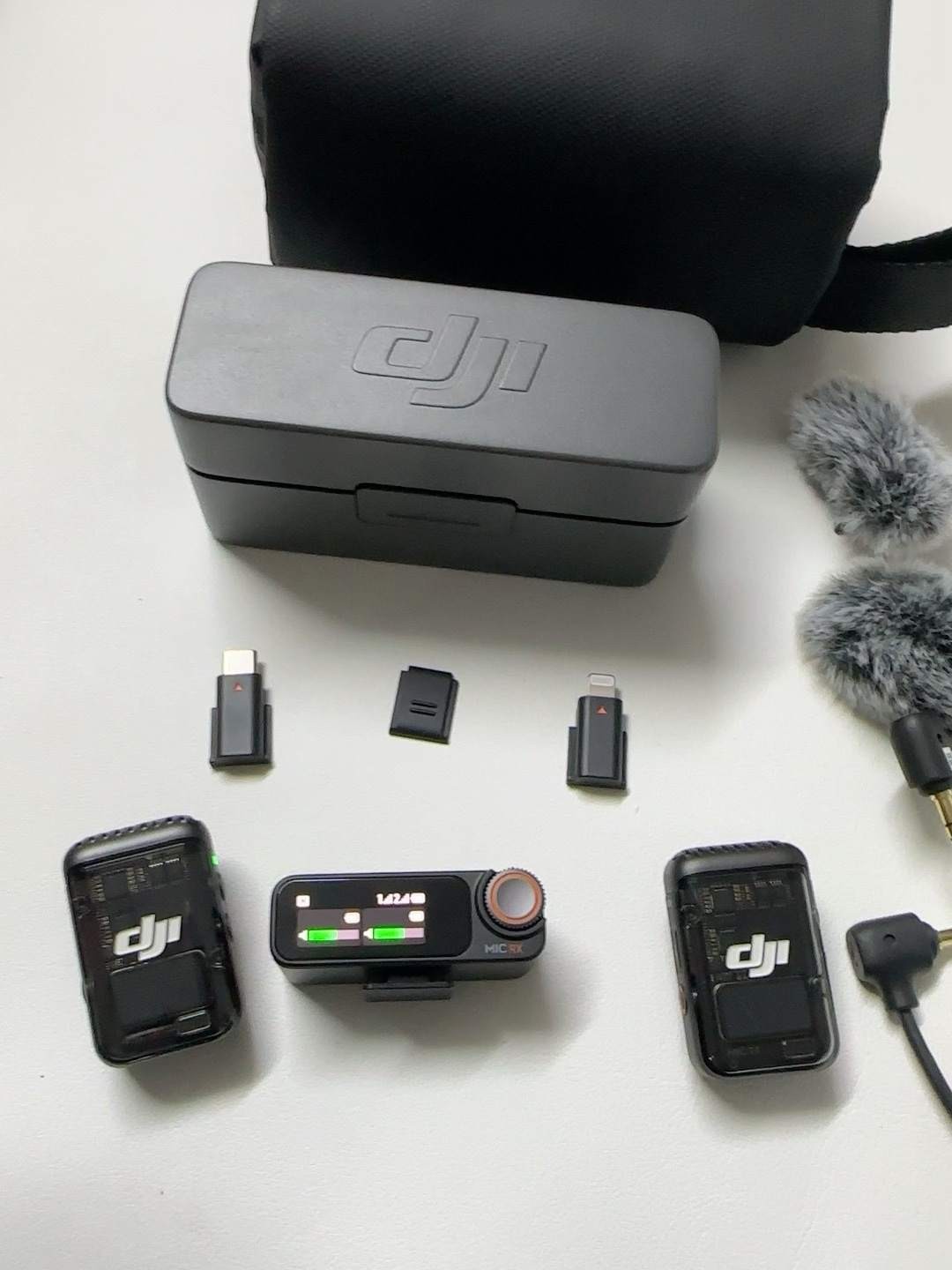DJI Mic 2 (2 TX+1 RX)Wireless Microphone for iPhone,Android,Camera