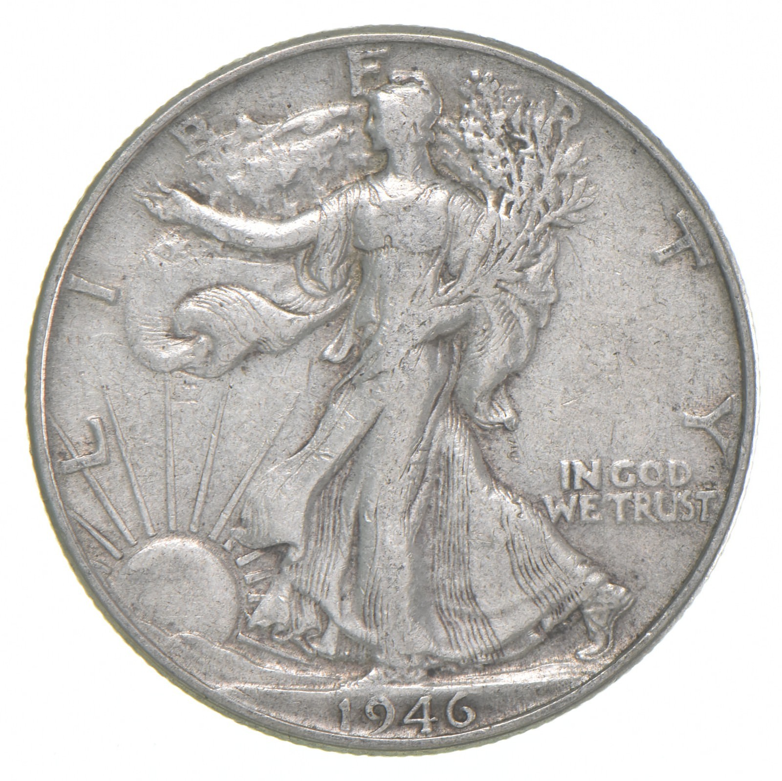 1946 XF Walking Liberty Half Dollar 90% Silver