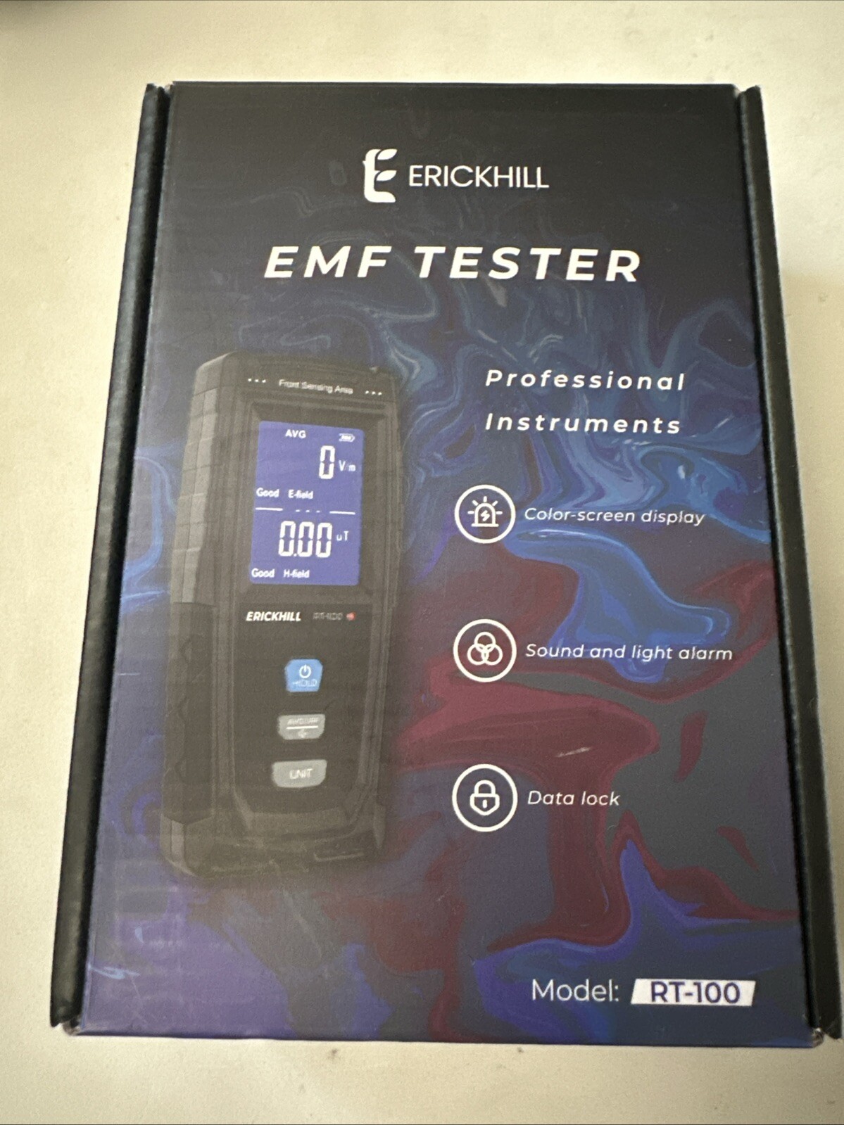 ERICKHILL EMF Meter LCD Digital Electromagnetic Field Radiation Smart Detector