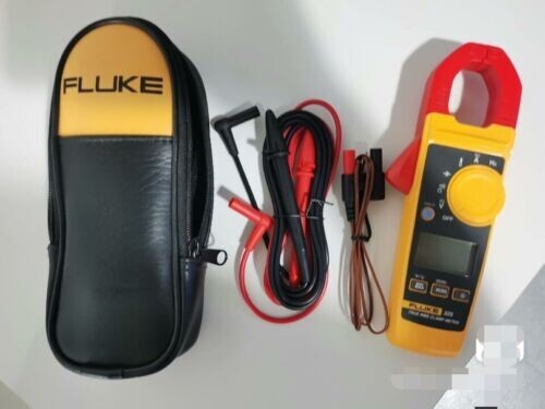 Fluke 325 True-RMS AC/DC Clamp Meter, Temperature Probe, Leads & C23 Case