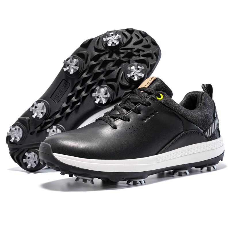 Waterproof Men's Golf Shoes Professional Golf Spikes Shoes Non-Slip Sneakers