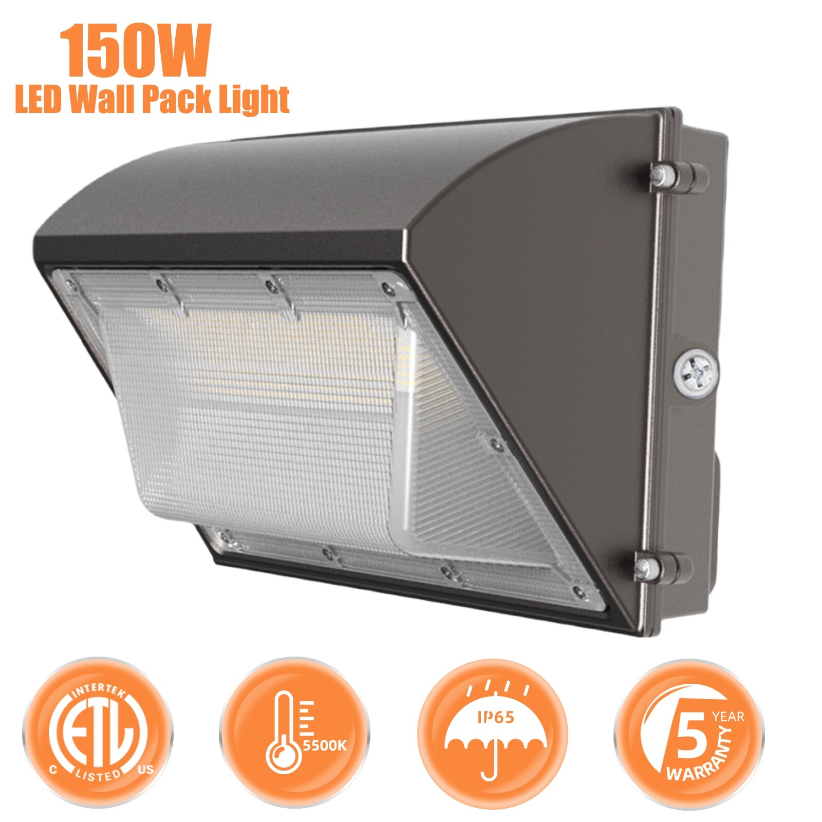 LED Wall Pack Light 150W Commercial Outdoor Industrial Security Lighting Fixture