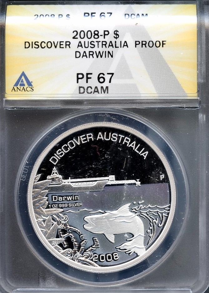 2008 Discover Australia Darwin PF 67 DCAM # 7967724 + Bonus