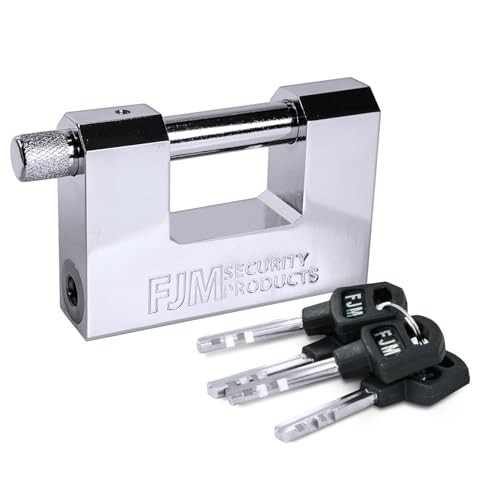 FJM Security SPSA80-KD" Triple Chrome Plated D-Shaped 3-1/8 Keyed Different