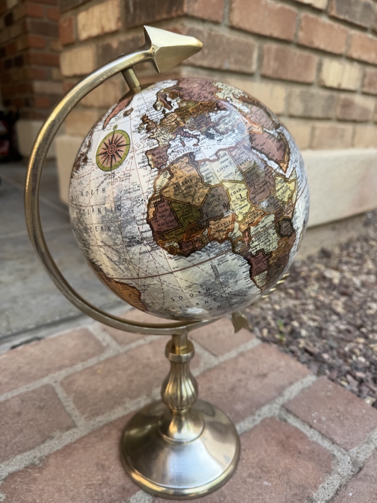 THREE HANDS Corp. Decorative Globe "Explore Dream Discover' 17"