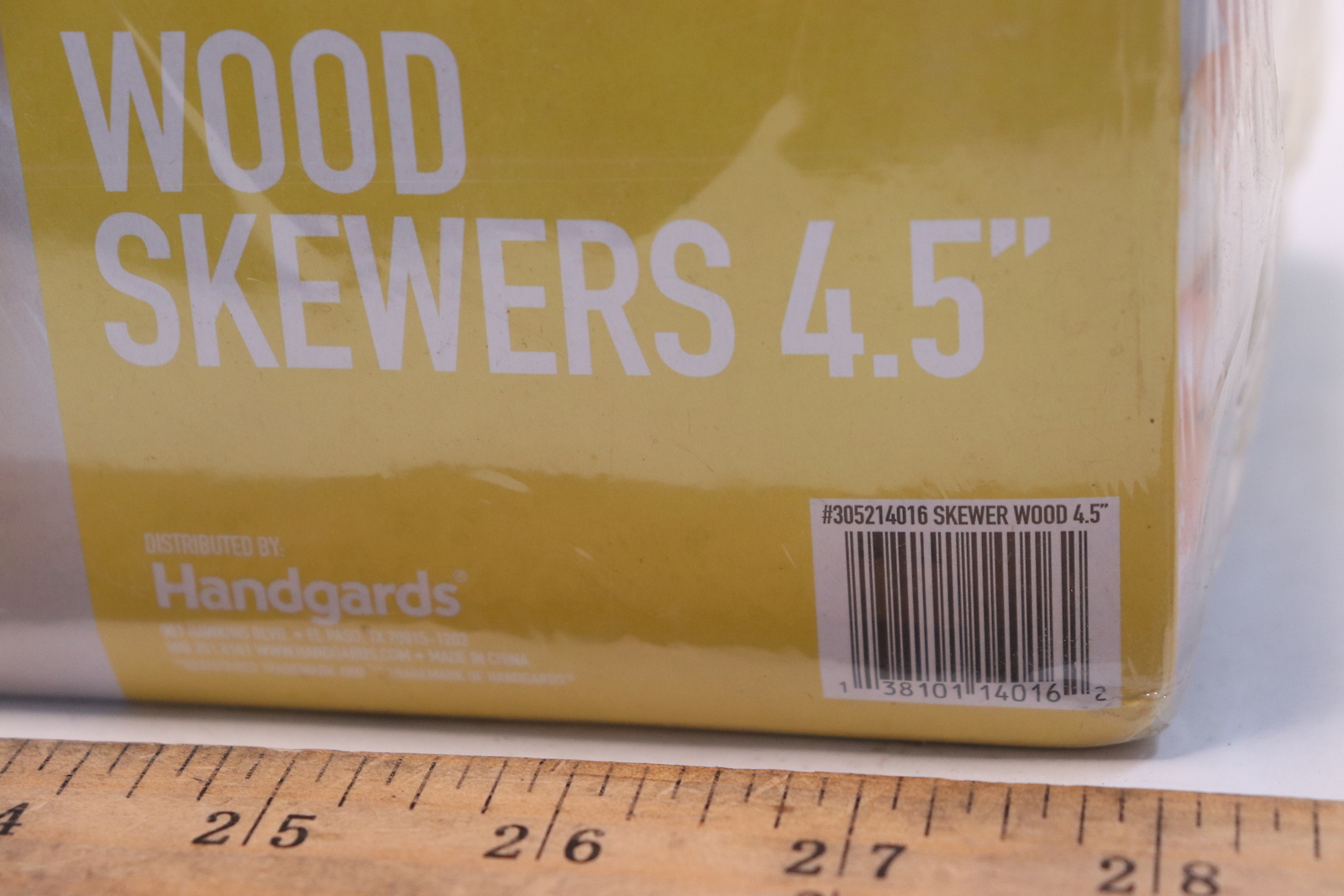 (10-Pk) Handgards Wood Skewer 4.5" 305214016