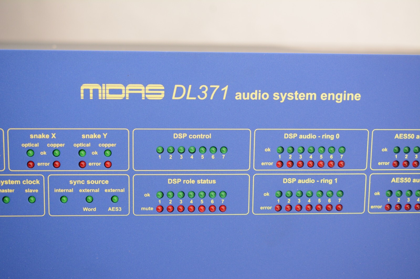 Midas DL371 4 module Audio System Engine for PRO3 New in open Box PRO 3
