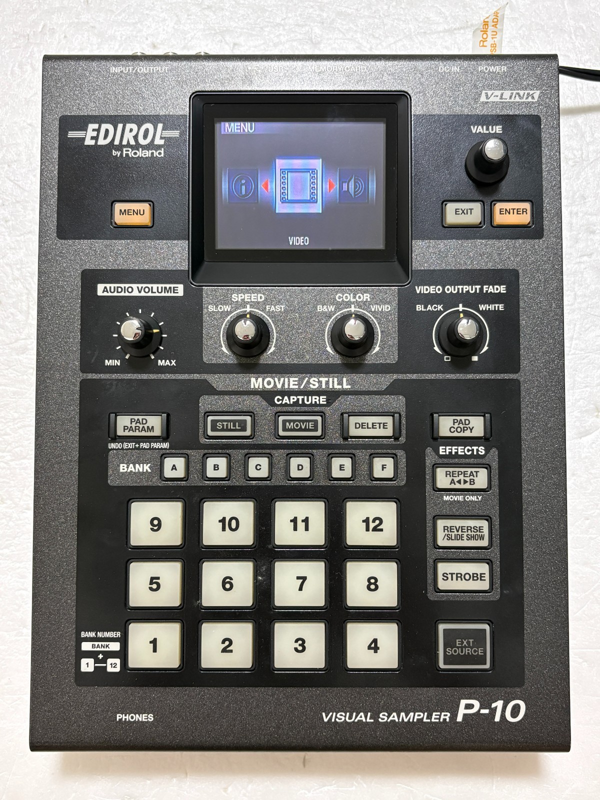 Roland Edirol P-10 Visual Sampler Video Presenter with Power Cable and SD Card