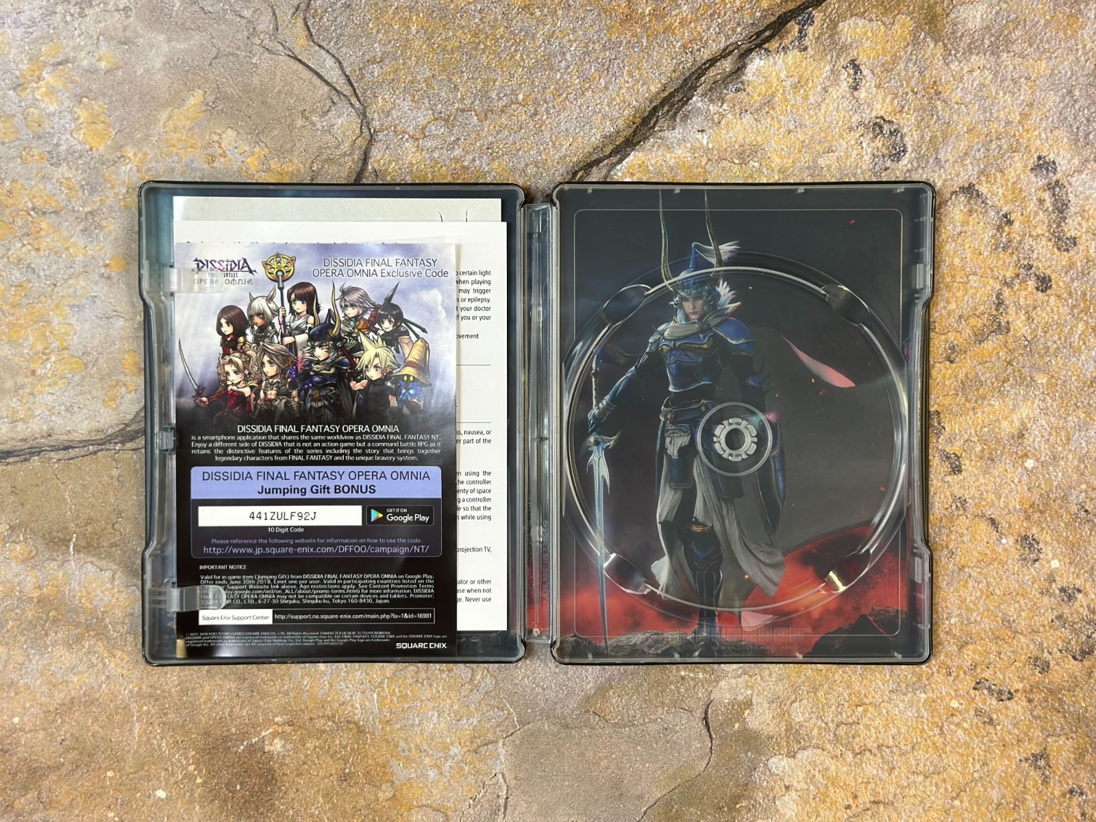 Dissidia Final Fantasy NT Steel Book + Inserts - PS4 **SEE DESC**