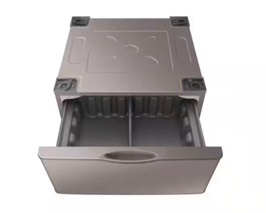 SAMSUNG 27 IN LAUNDRY PEDESTAL  STORAGE DRAWER CHAMPAGNE # WE402NC