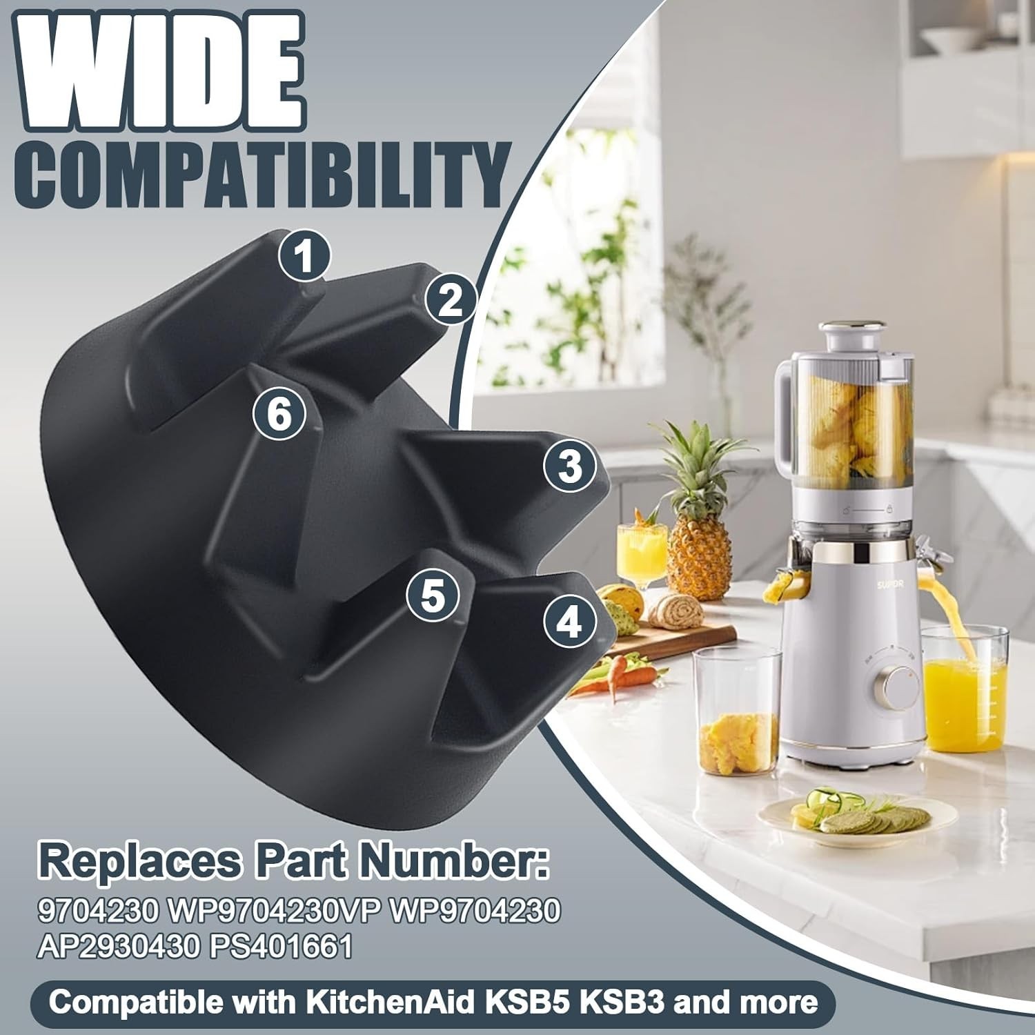 Blender Coupler & Spanner Kit for Kitchenaid KSB5WH KSB5 KSB3 Drivers