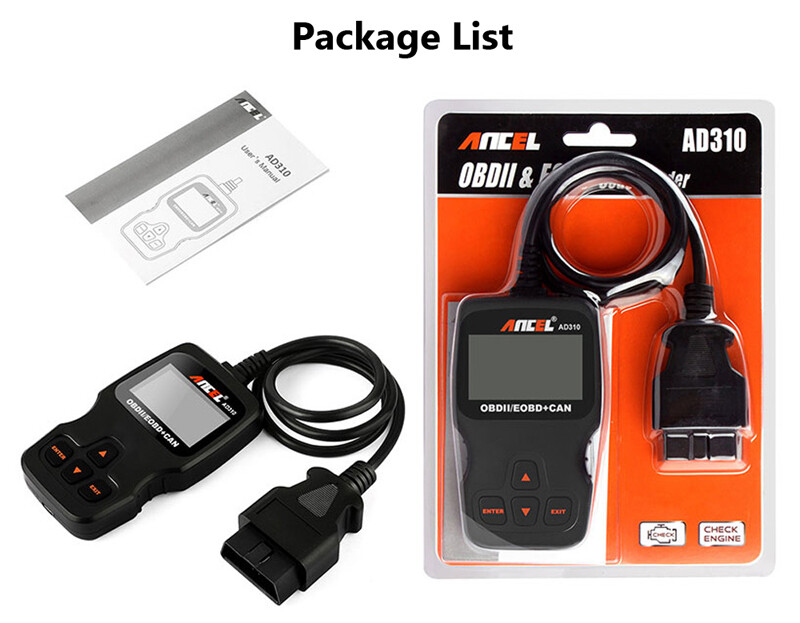 ANCEL AD310 Classic Enhanced Universal OBD II Scanner Engine Fault Code Reader