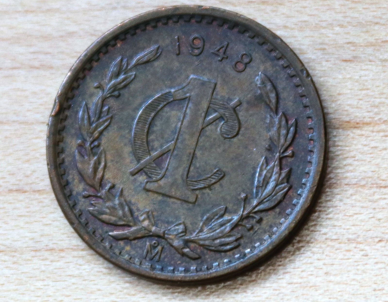 1948 Mexico 1 Centavo