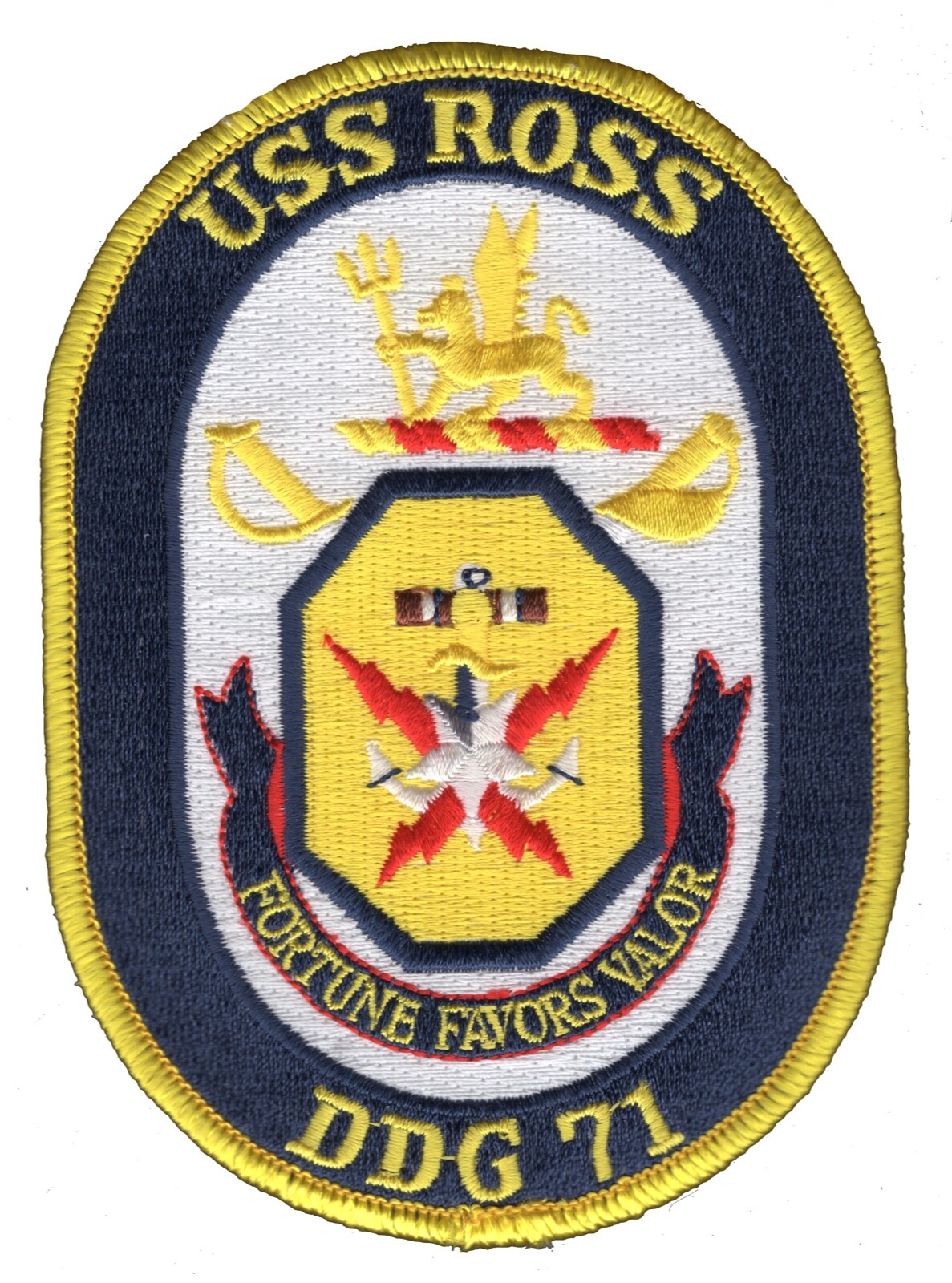 DDG-71 USS Ross guided Patch