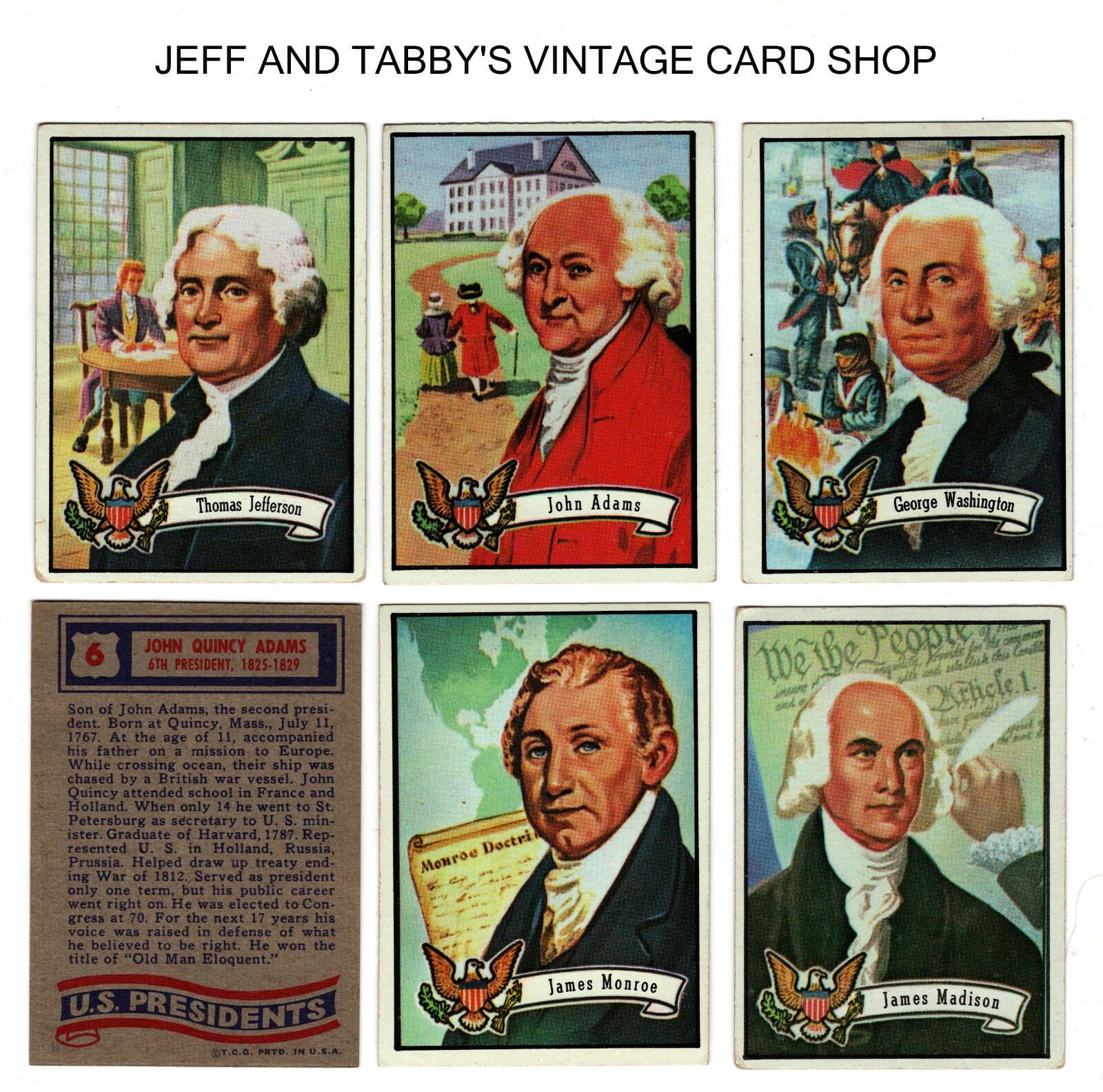 1972 Topps Presidents & MINI POSTERS  /C DROP DOWN MENU FOR CARD U WILL RECEIVE.