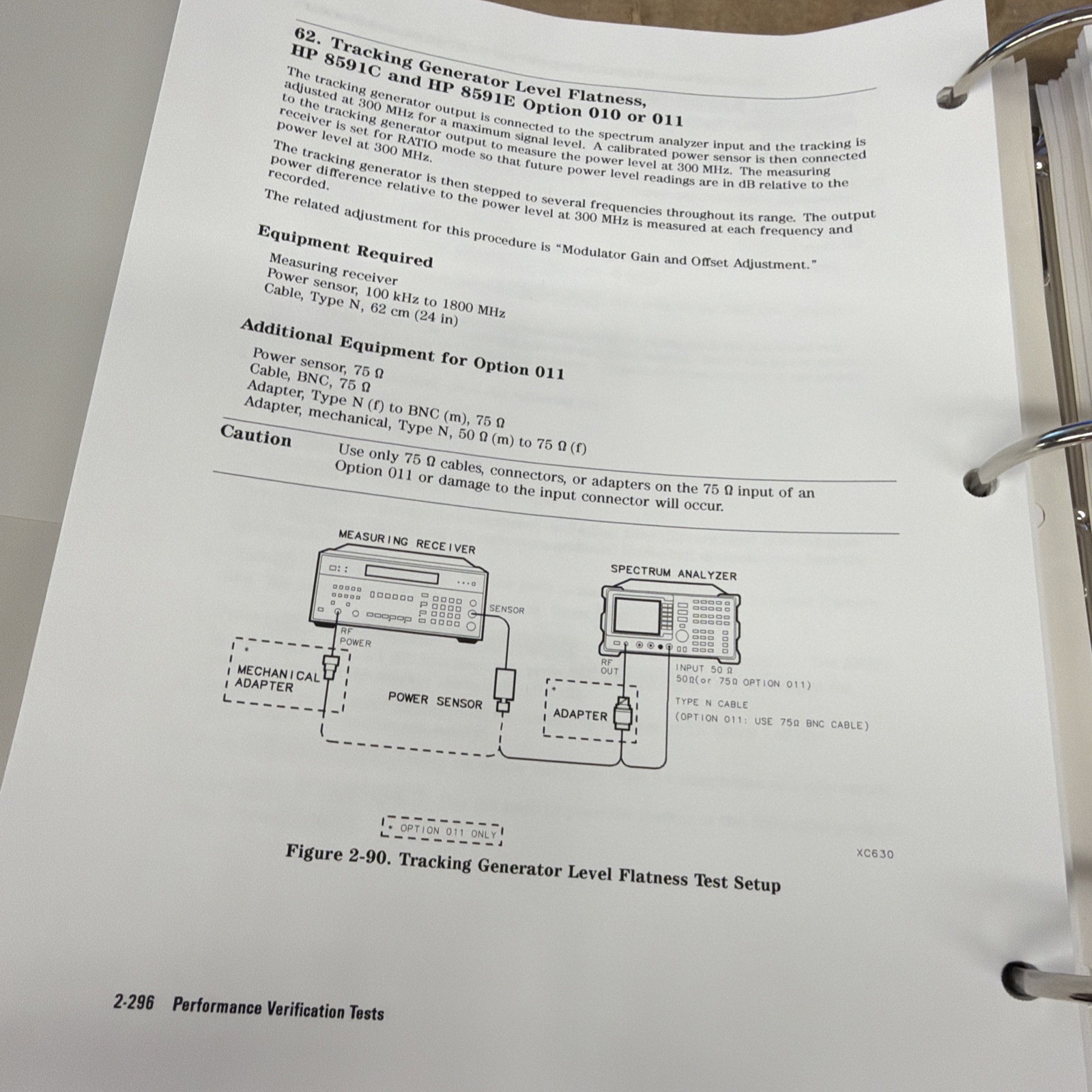 HP-8590 Series Calibration Guide