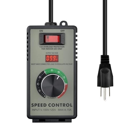 Motor Speed Controller AC 120V 15A Variable Adjuster for Electric Fan Router