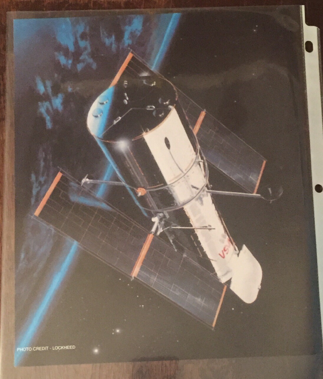 Color NASA Hubble 8x10 Photo Credit Lockheed