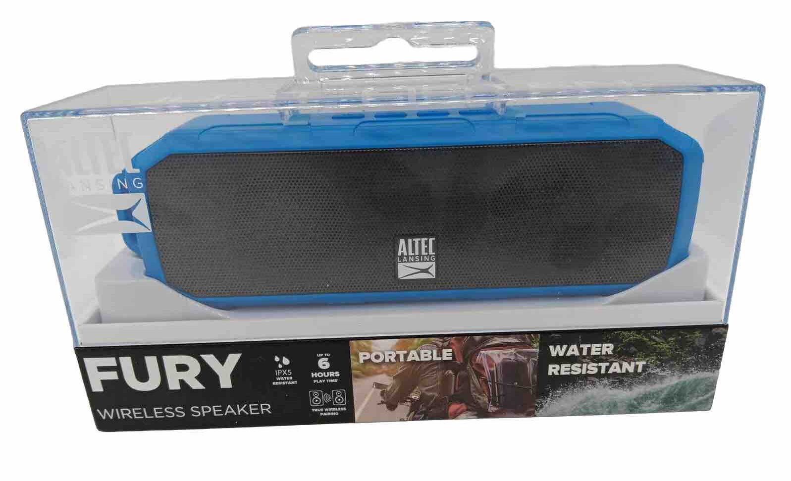 Wireless Speakers, Portable,Water Resistant IPX5, Bluetooth Fury Atlec Lansing