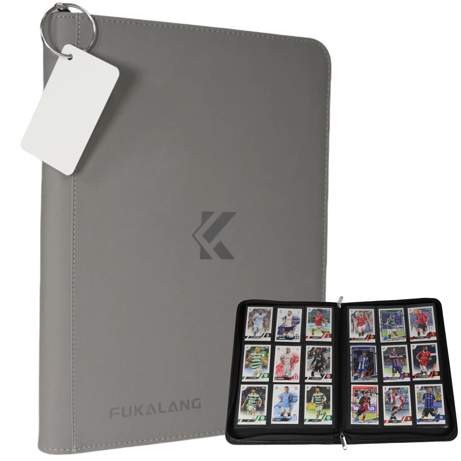 Trading Card Binder 9 Pocket with Premium Metal Zippers and 540 Side Loading ...