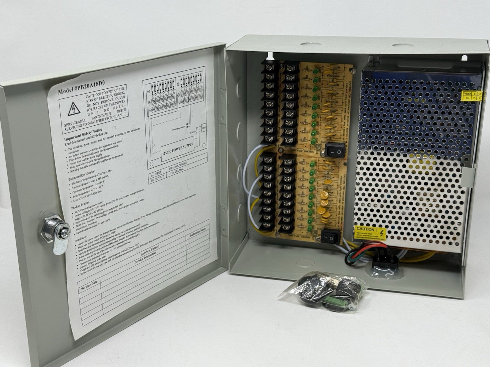 LYT-18CH-AU 12V 8CH PSU PB20A18D0 Suspected New Untested