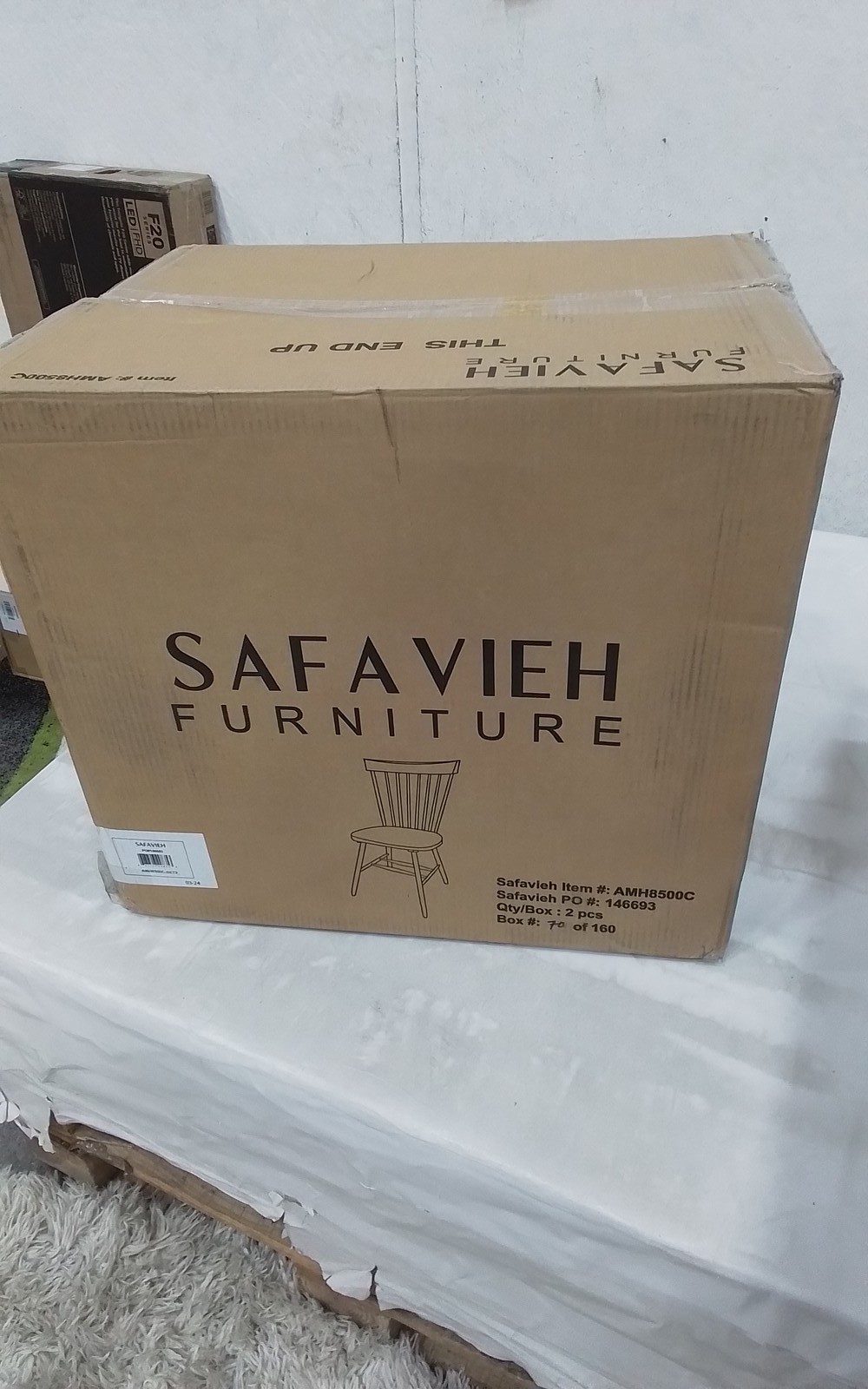 Safavieh PARKER SPINDEL SIDE CHAIR, Reduced Price 2172772793 AMH8500C