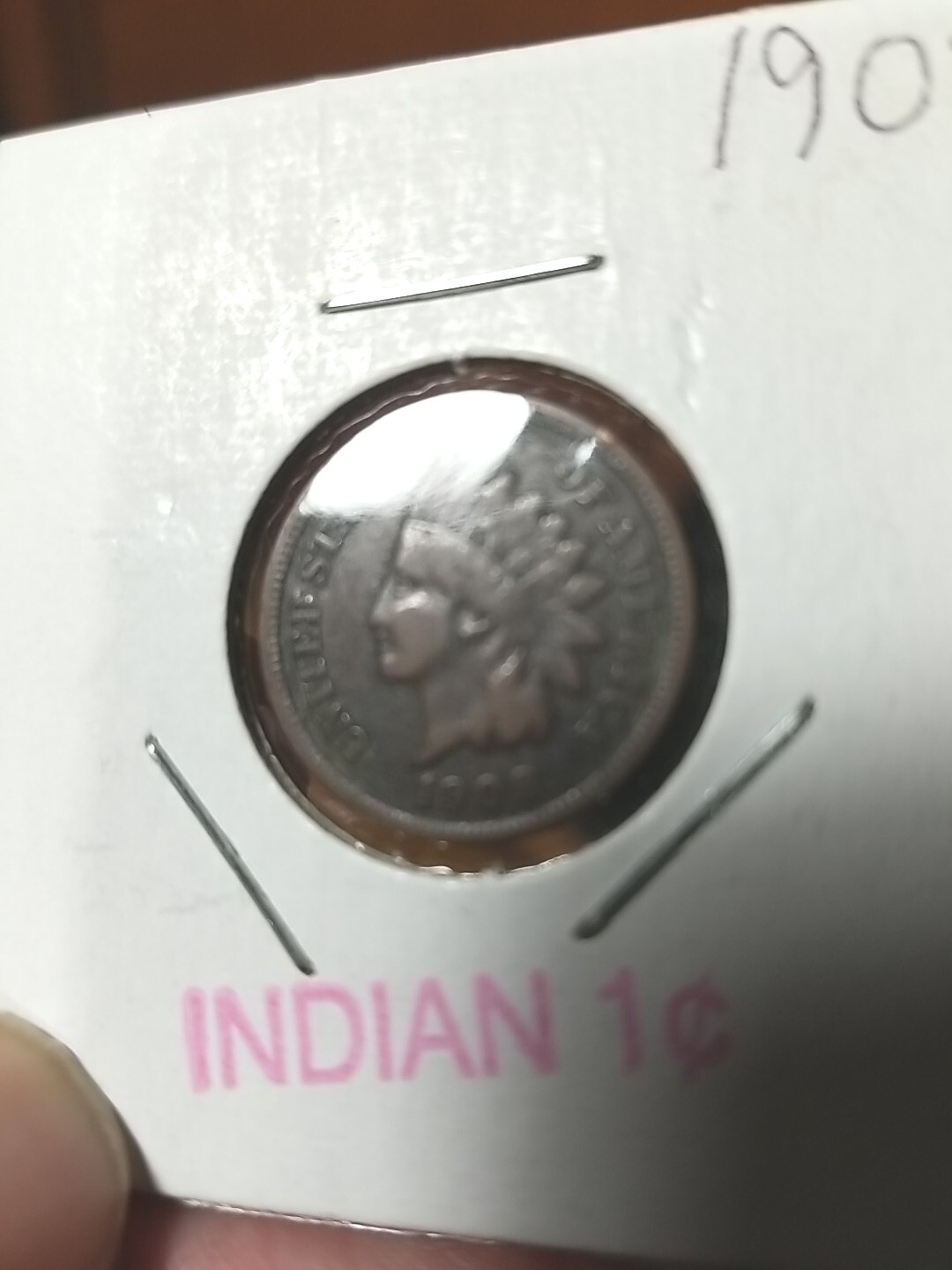 1908 1C BN Indian Cent
